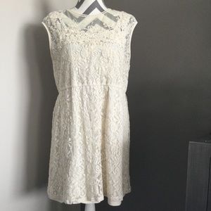 3/$25 Ivory Lace Boho Dress